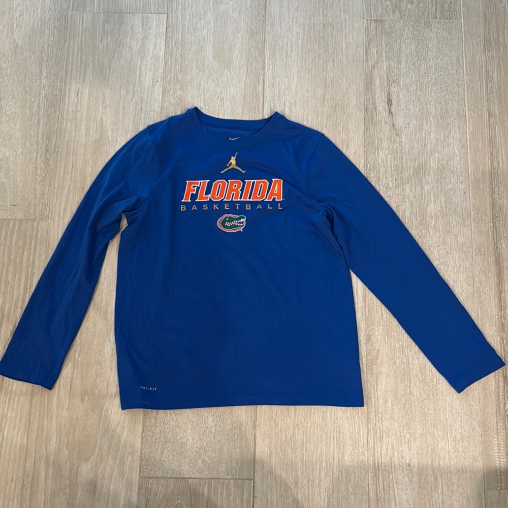 Nike Kids Blue Florida Basketball Long Sleeve Shirt